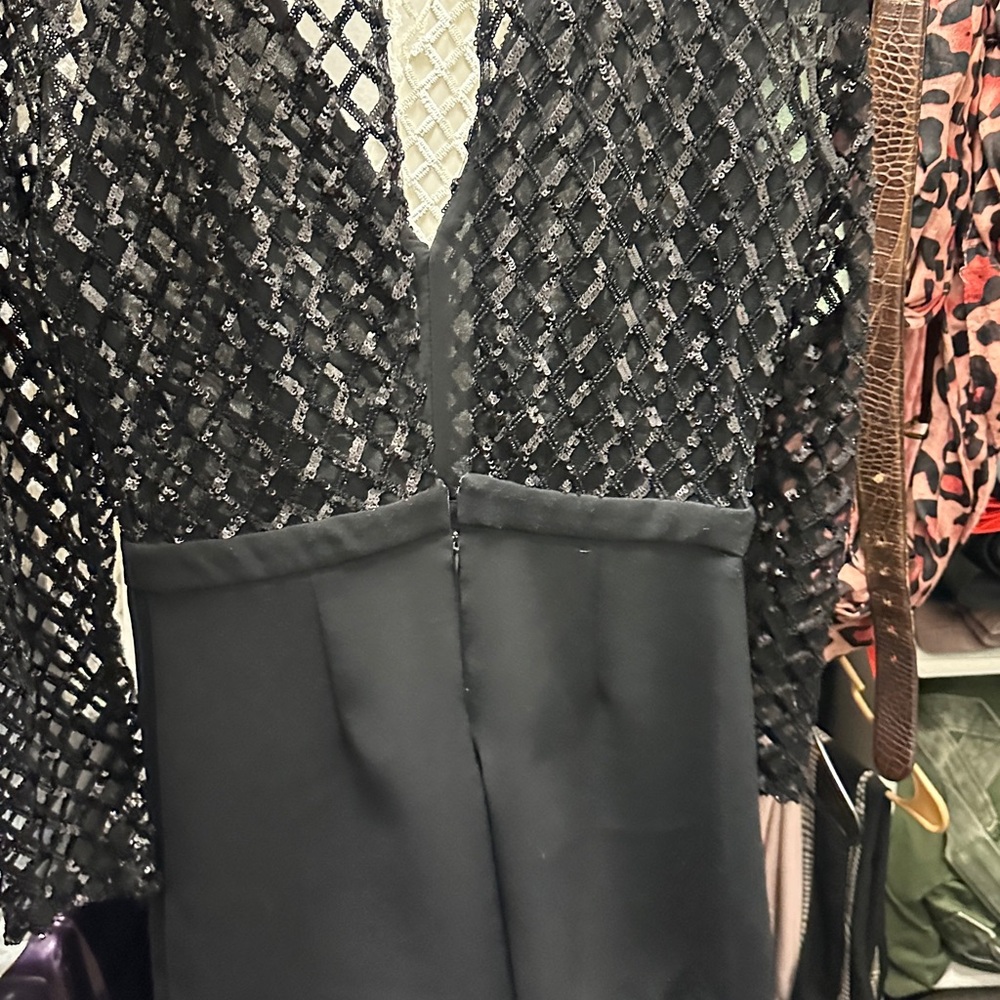 Elegant Black Lace Romper